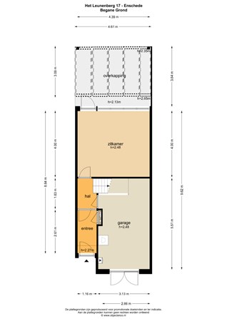 Plattegrond - Het Leunenberg 17, 7544 JD Enschede 