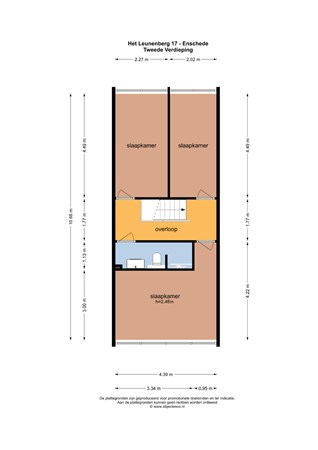 Plattegrond - Het Leunenberg 17, 7544 JD Enschede 