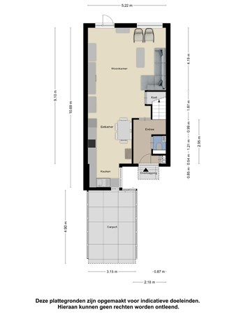 Plattegrond - Hesselinklanden 61, 7542 KC Enschede 