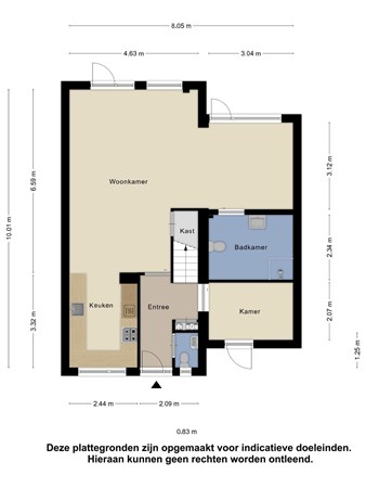 Plattegrond - Hanenberglanden 157, 7542 EV Enschede 