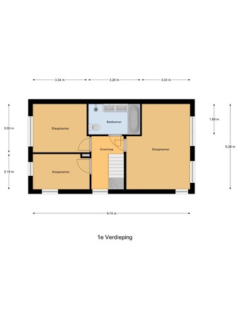 Plattegrond - Marijkestraat 2, 7555 VX Hengelo 