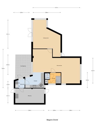 Plattegrond - Marijkestraat 2, 7555 VX Hengelo 