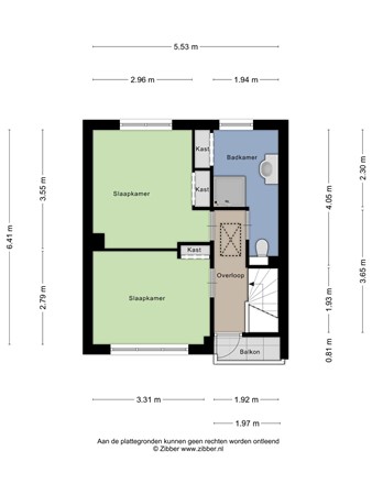 Plattegrond - Ypkemeulestraat 13, 7543 CK Enschede 
