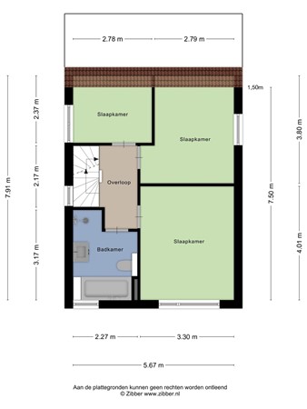 Plattegrond - Nijmansbos 63, 7543 GK Enschede 
