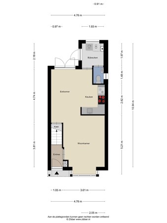 Plattegrond - Mesdagstraat 32, 7556 VN Hengelo 