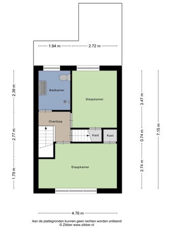 Plattegrond - Mesdagstraat 32, 7556 VN Hengelo 