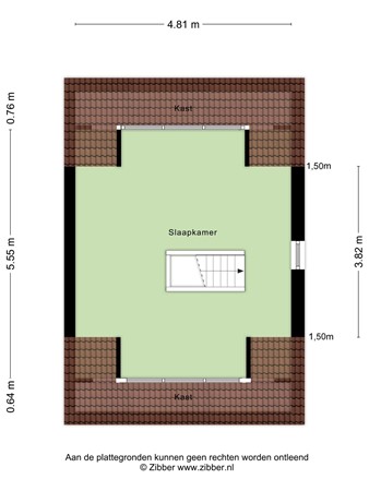 Plattegrond - Mesdagstraat 32, 7556 VN Hengelo 