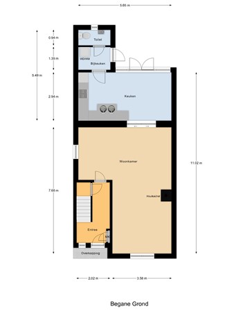 Plattegrond - Minister Loudonlaan 53, 7521 BB Enschede 