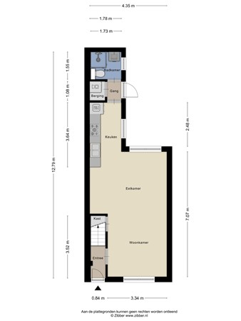 Plattegrond - Willem de Clercqstraat 5, 7545 VA Enschede 