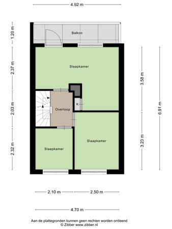Plattegrond - Slankweg 54, 7532 PZ Enschede 