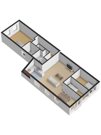 Plattegrond - Lipperkerkstraat 217, 7533 AA Enschede 