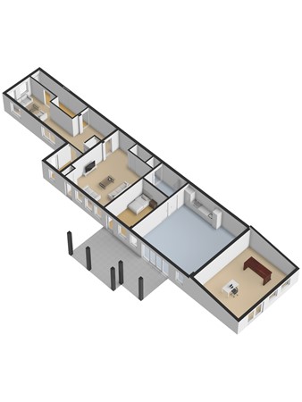 Plattegrond - Lipperkerkstraat 217, 7533 AA Enschede 