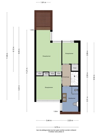 Plattegrond - Pastoor Blokhofpad 14, 7581 DK Losser 