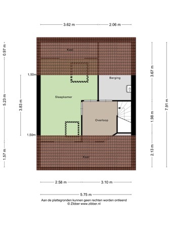 Plattegrond - Pastoor Blokhofpad 14, 7581 DK Losser 