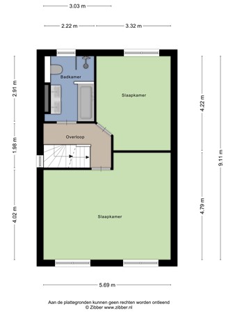 Plattegrond - Margaretha Roosenboomlaan 53, 7545 RX Enschede 
