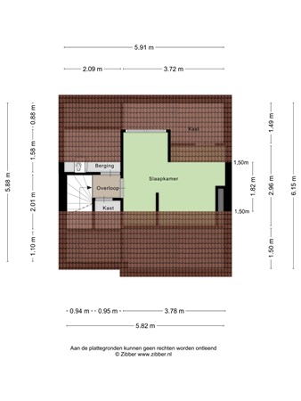 Plattegrond - J.H. Nieuwenhuisstraat 53, 7574 ZG Oldenzaal 