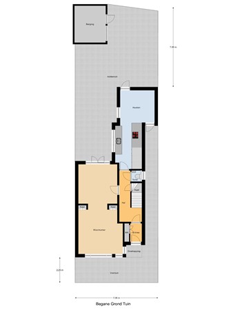 Plattegrond - J.P. Sweelinckstraat 44, 7512 DB Enschede 