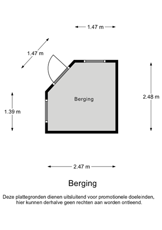 Floorplan - Dagobertstraat 1, 1336 ZD Almere