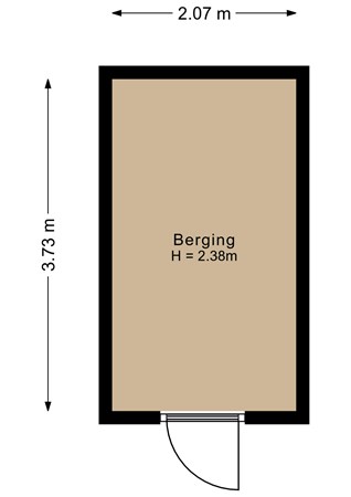 Floorplan - Februaristraat 114, 1335 AV Almere