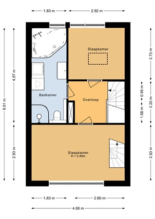 Floorplan - Februaristraat 114, 1335 AV Almere