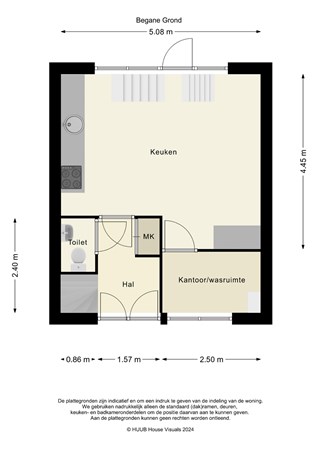 Floorplan - James Stewartstraat 33, 1325 JA Almere