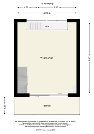 Floorplan - James Stewartstraat 33, 1325 JA Almere