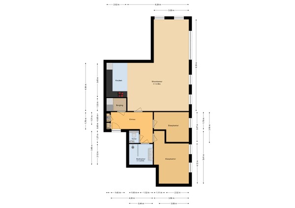 Floorplan - Beneluxlaan 645, 1363 BJ Almere