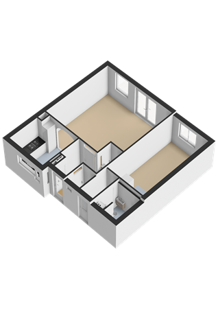 Floorplan - Rozenwerf 154, 1355 AP Almere