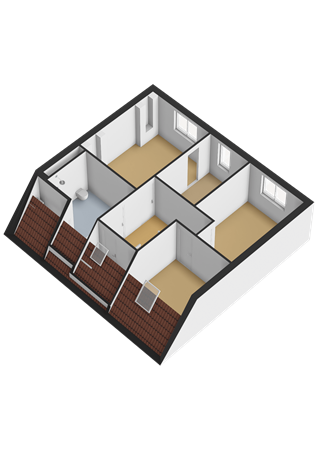 Floorplan - Rozenwerf 154, 1355 AP Almere