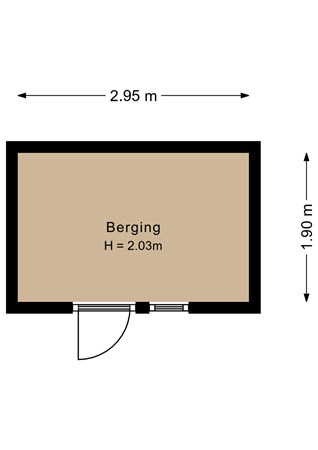 Floorplan - Rozenwerf 154, 1355 AP Almere