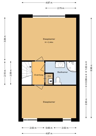 Floorplan - Corsicastraat 24, 1339 WR Almere