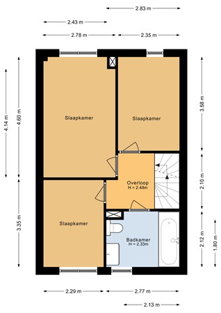 Floorplan - Dolfijnpad 4, 1317 HH Almere