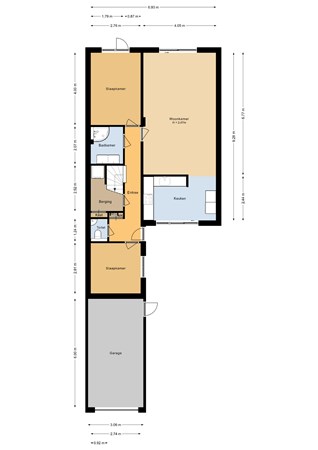 Floorplan - Stellingmolenstraat 35A, 1333 CE Almere