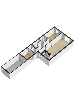 Floorplan - Stellingmolenstraat 35A, 1333 CE Almere