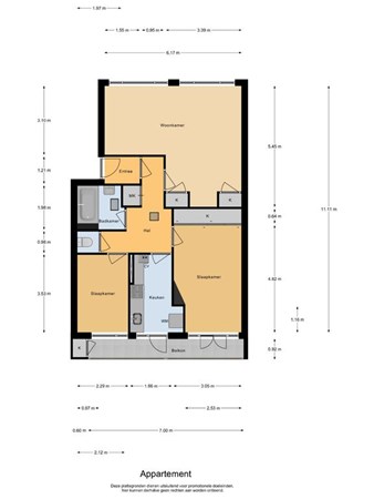 Floorplan - Troelstrakade 377, 2531 AJ Den Haag