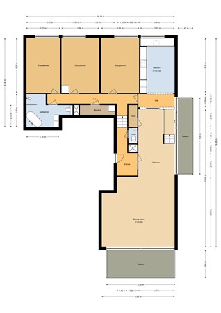 Floorplan - Noorderplassenweg 104, 1316 VV Almere