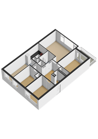 Floorplan - Voordek 34, 1034 ST Amsterdam