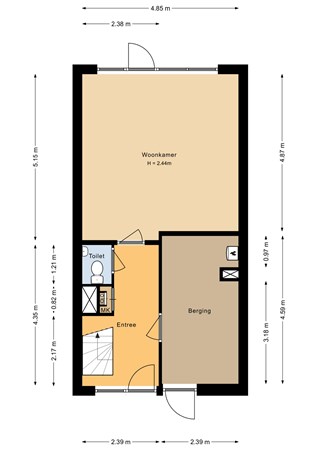 Floorplan - Laan der V.O.C. 284, 1335 TA Almere