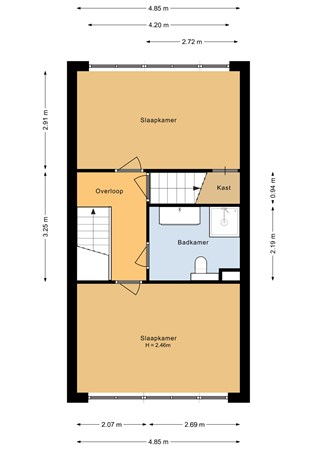 Floorplan - Laan der V.O.C. 284, 1335 TA Almere