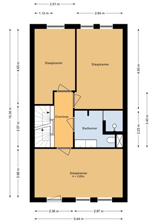 Floorplan - Tiarastraat 12, 1336 SG Almere