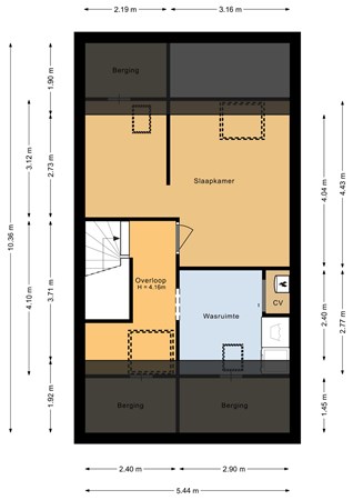 Floorplan - Tiarastraat 12, 1336 SG Almere