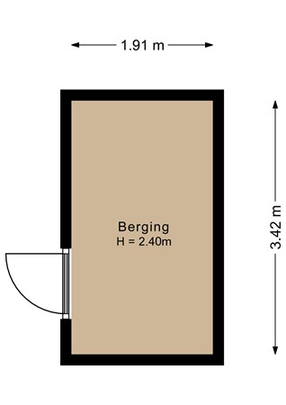 Floorplan - Tiarastraat 12, 1336 SG Almere