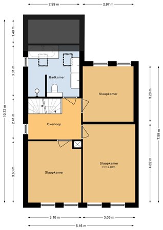 Floorplan - Brugmark 21, 1351 EB Almere