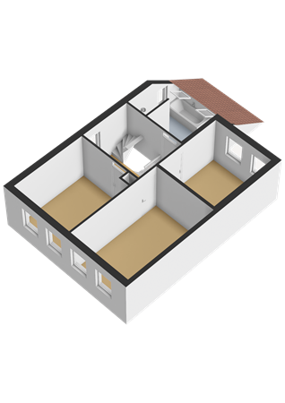 Floorplan - Brugmark 21, 1351 EB Almere