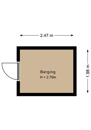 Floorplan - Frans Piëtstraat 22, 1336 CA Almere