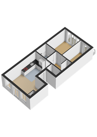 Floorplan - Derde Oosterparkstraat 142-3, 1092 EC Amsterdam