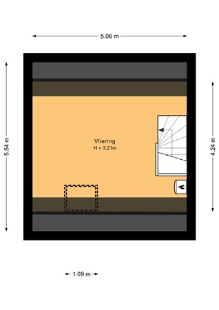 Floorplan - Kamperfoeliestraat 3, 1338 VM Almere