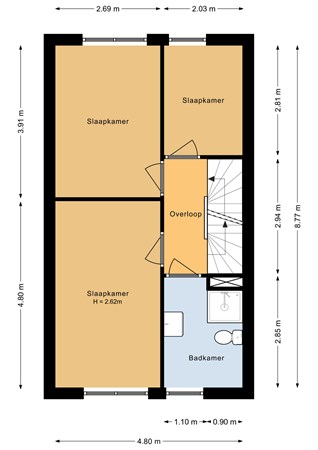 Floorplan - Anubisplantsoen 35, 1363 XM Almere