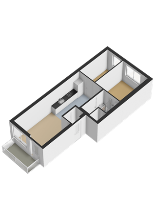 Floorplan - Makassarhof 14, 1335 HV Almere