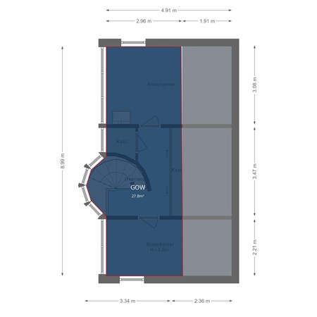 Floorplan - H. Soeteboomstraat 21, 1507 RX Zaandam